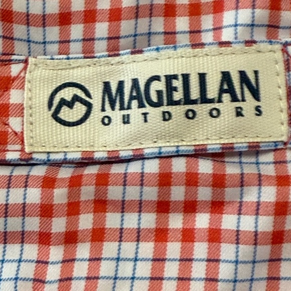 Magellan Outdoors Men’s Fish Gear Aransas Pass Plaid Shirt NWT - Picture 2 of 7